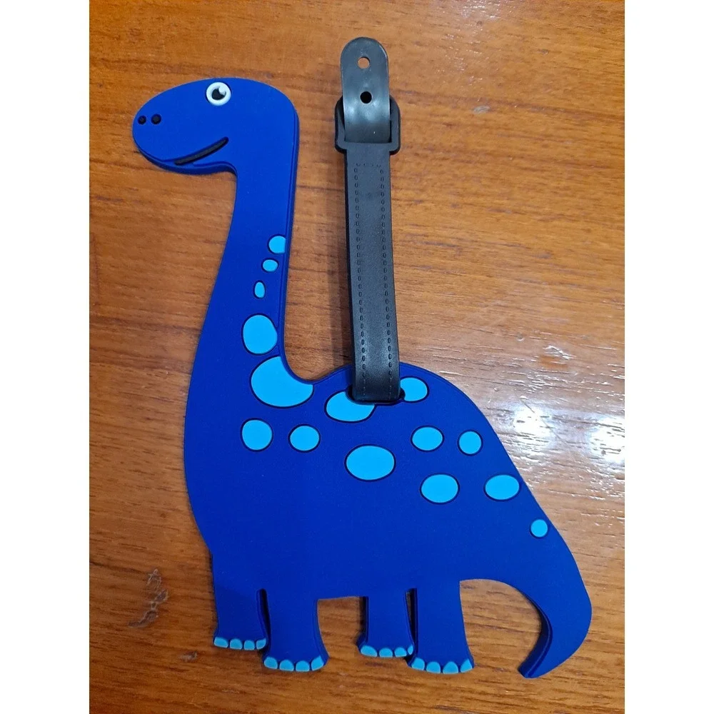 New Blue Dinosaur Travel Baggage Backpack‎ Suitcase Luggage Tag